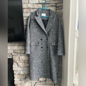 Oak + Fort herringbone wool coat